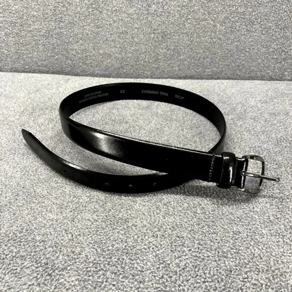 Paul Lawrence Boys‎ Belt Genuine Italian Leather Black Size 32 JC30